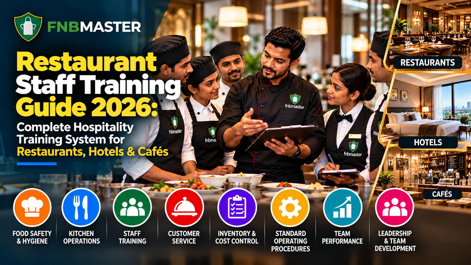 Restaurant Staff Training Guide 2026: Complete Hospitality Training System for Restaurants, Hotels & Cafés