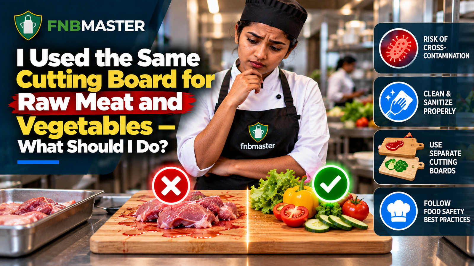 I Used the Same Cutting Board for Raw Chicken and Vegetables — What Should I Do?